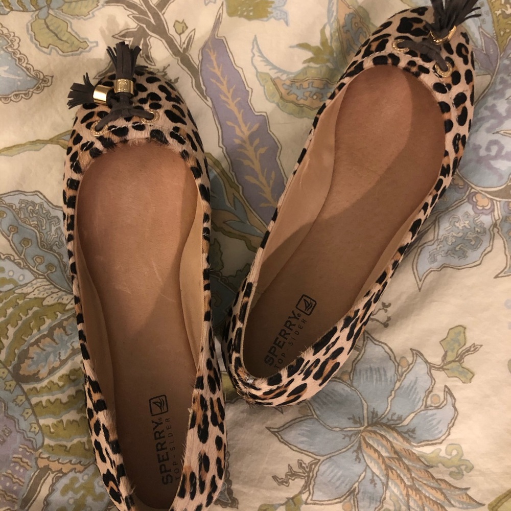 Sperry Top Sider Leopard Print Flats